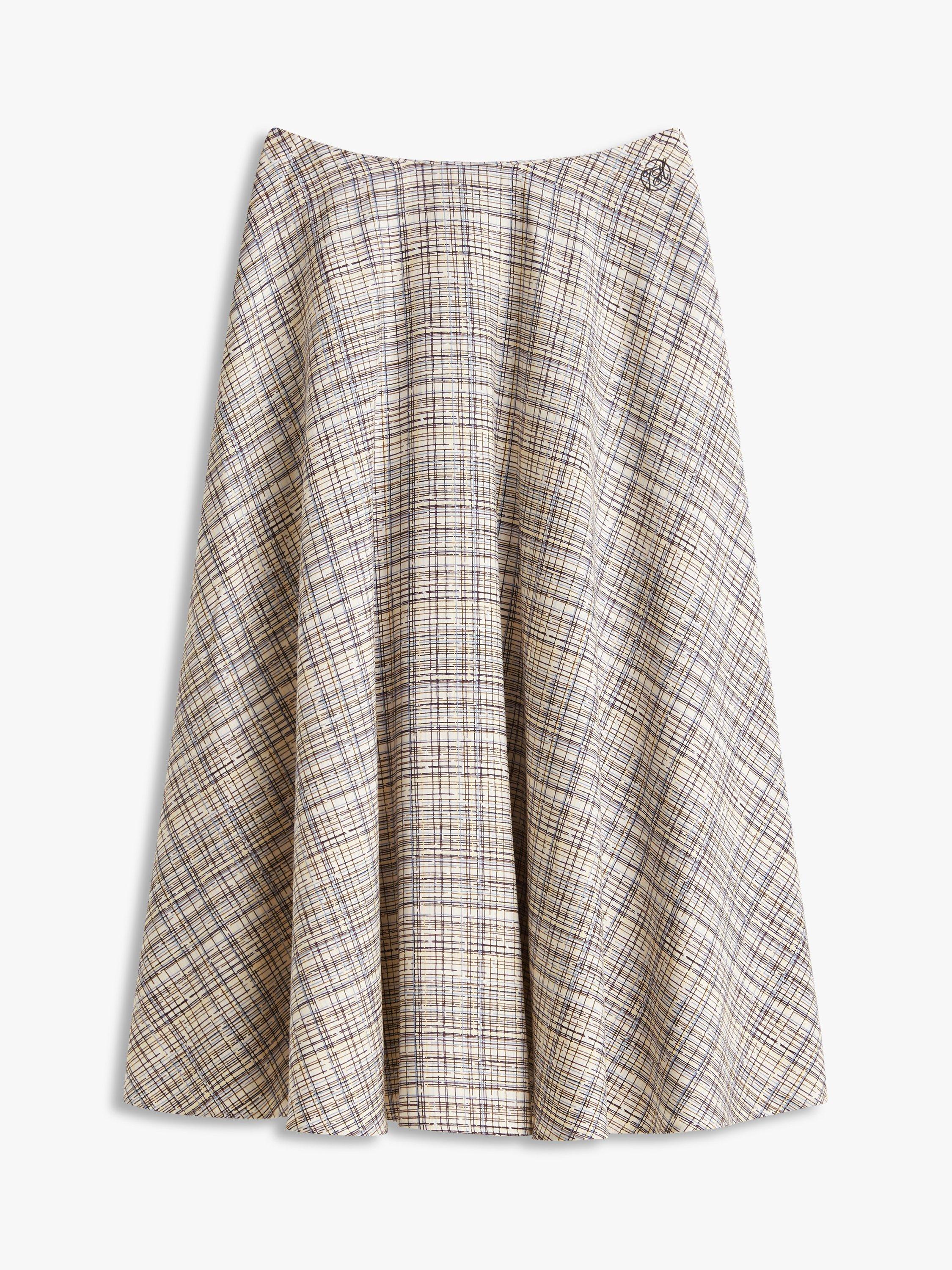 Product image 5 of 5, which shows Tommy Hilfiger Preppy Midi Skirt, Calico/Multi, 4
