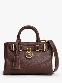 Tommy Hilfiger The American Icon Pure Leather Tote Bag, Rich Walnut, Rich Walnut