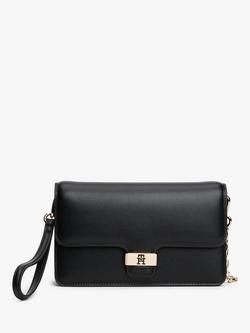 Tommy Hilfiger Heritage Monogram Clutch Bag, Black