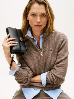 Tommy Hilfiger Heritage Monogram Clutch Bag - view 2, Black