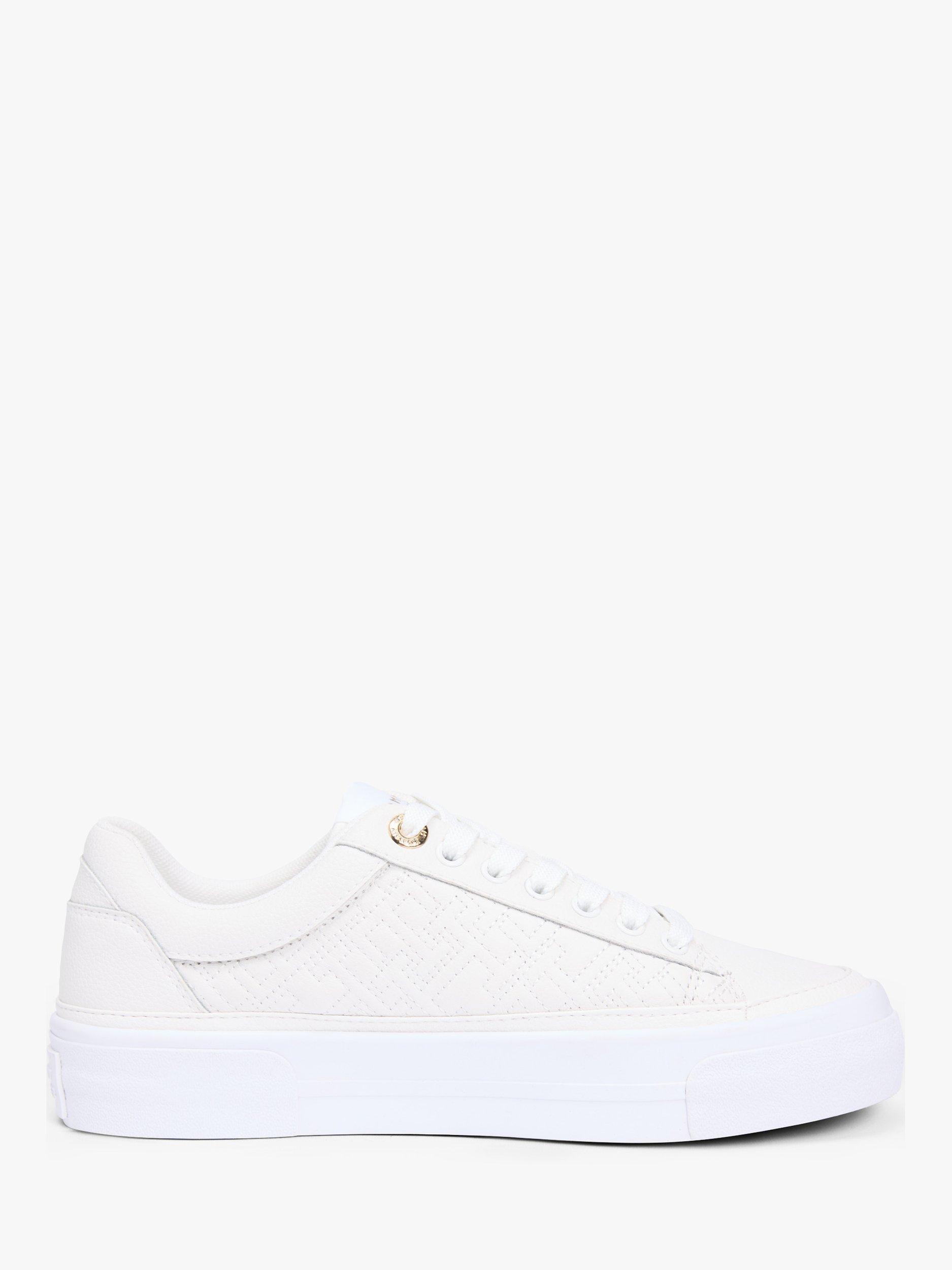 Product image 1 of 11, which shows Tommy Hilfiger Leather Chunky Sole Trainers, Ecru, EU36