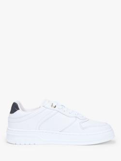 Tommy Hilfiger TH Monogram Leather Cupsole Trainers, White, White