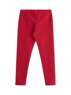 Lindex Kids' Reindeer Applique Leggings, Dark Red - view 2, Dark Red