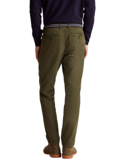 Benetton Cotton Slim Fit Chinos - view 2, Green