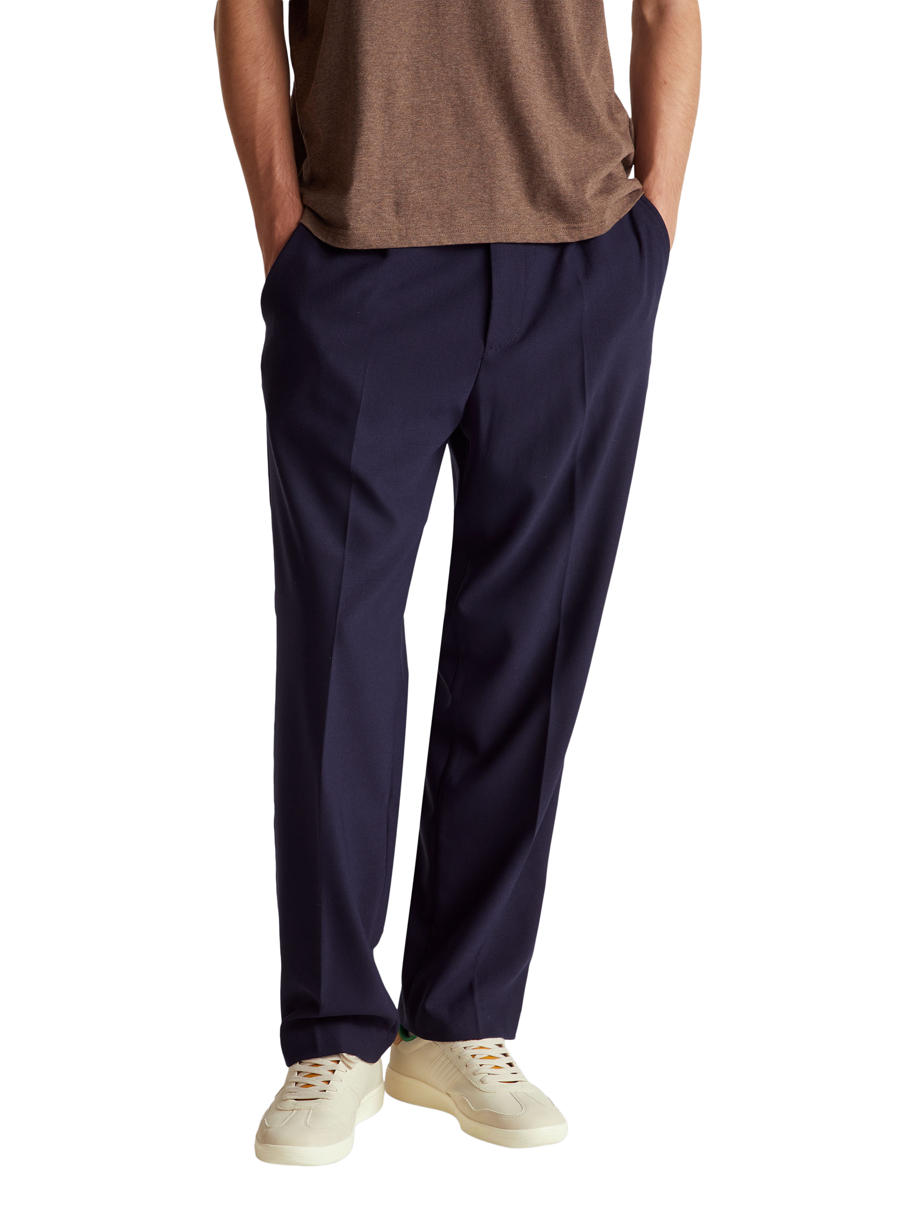 Product image 1 of 5, which shows Benetton Regular Fit Chino Trousers, Blue, 38