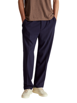 Benetton Regular Fit Chino Trousers, Blue, Blue