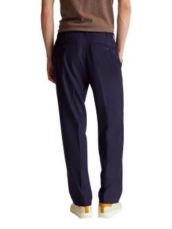 Benetton Regular Fit Chino Trousers, Blue - view 2, Blue