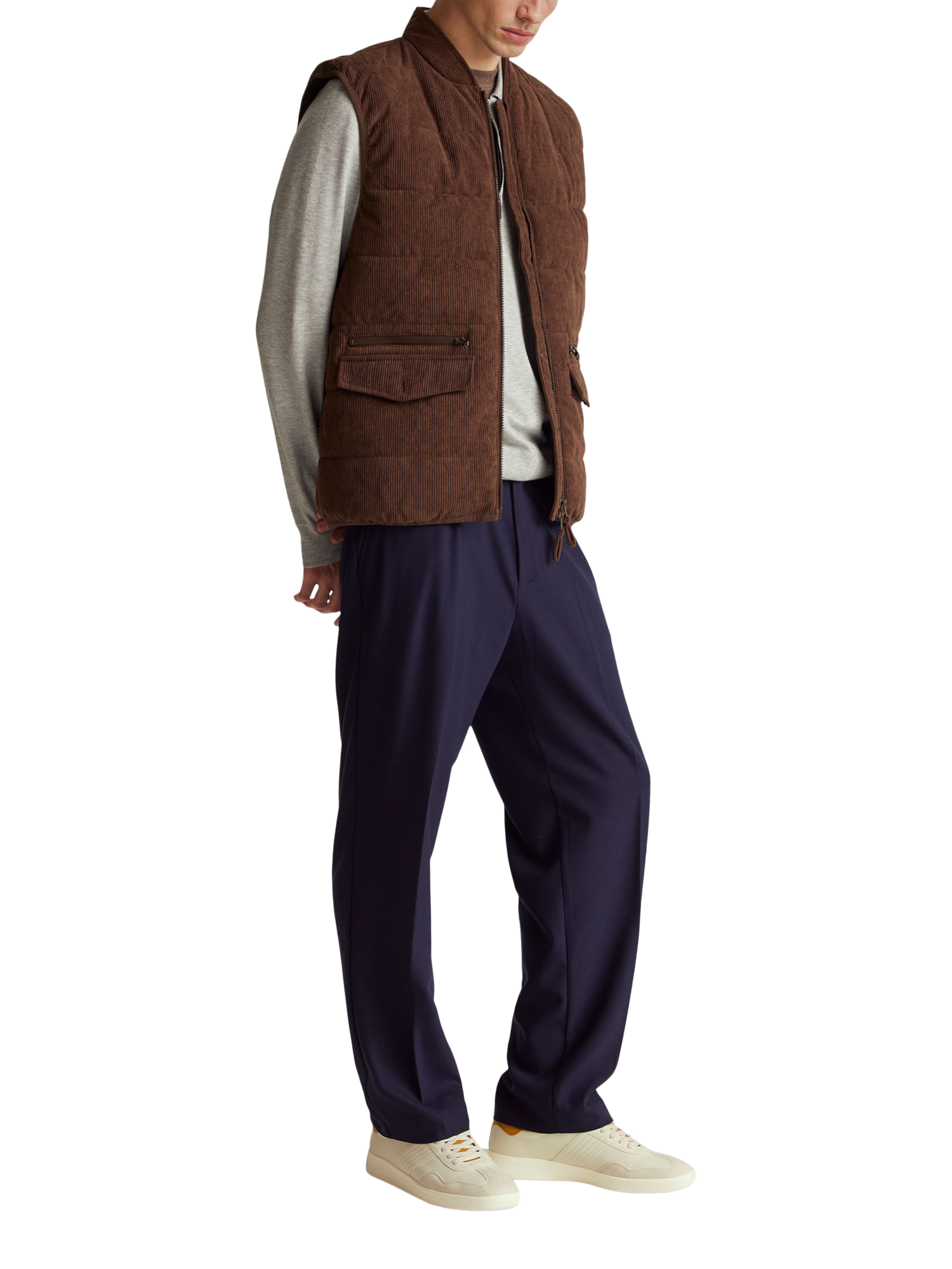 Product image 3 of 5, which shows Benetton Regular Fit Chino Trousers, Blue, 38