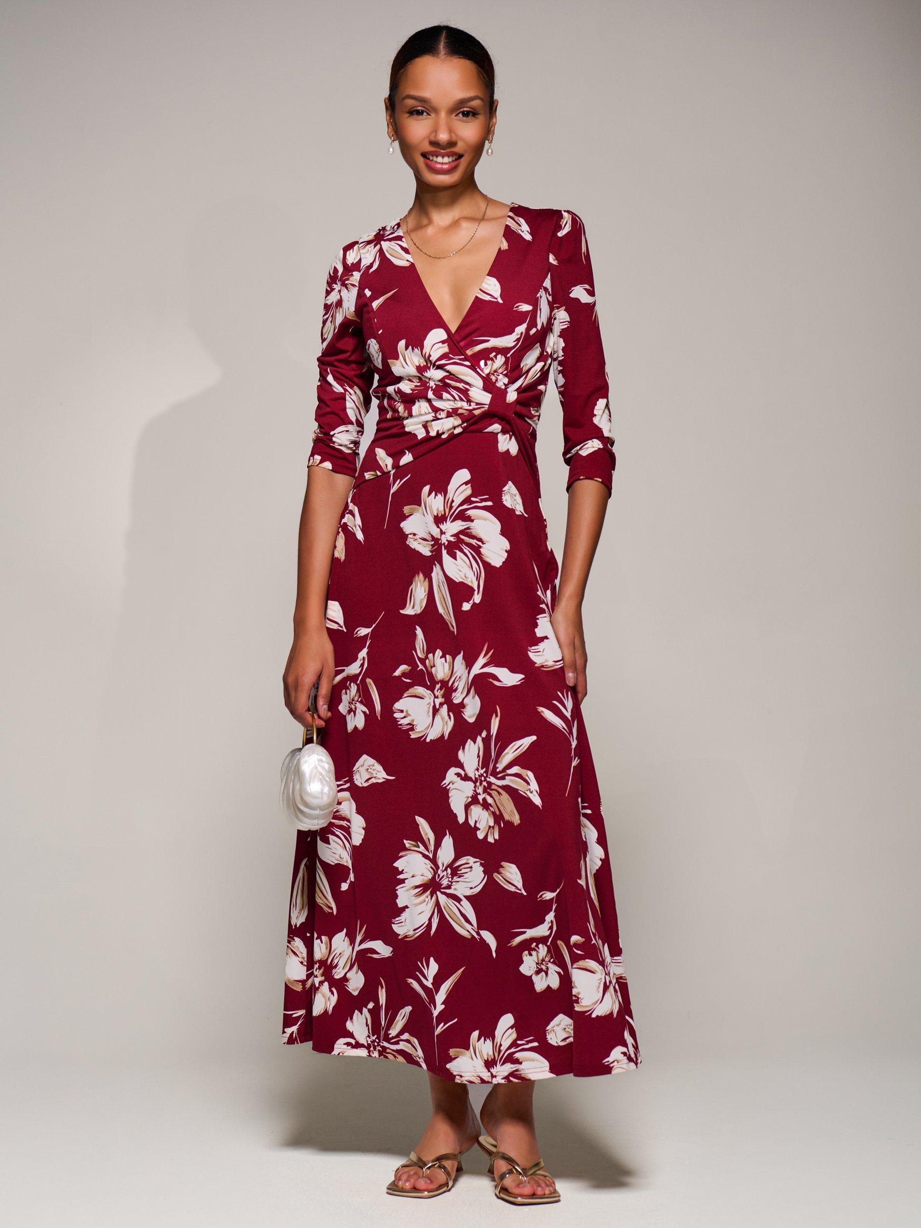 floral ruched flare dress NWT ANN TAYLOR ORCHID GLOW FLORAL RUCHED FLARE MIDI DRESS SZ 4