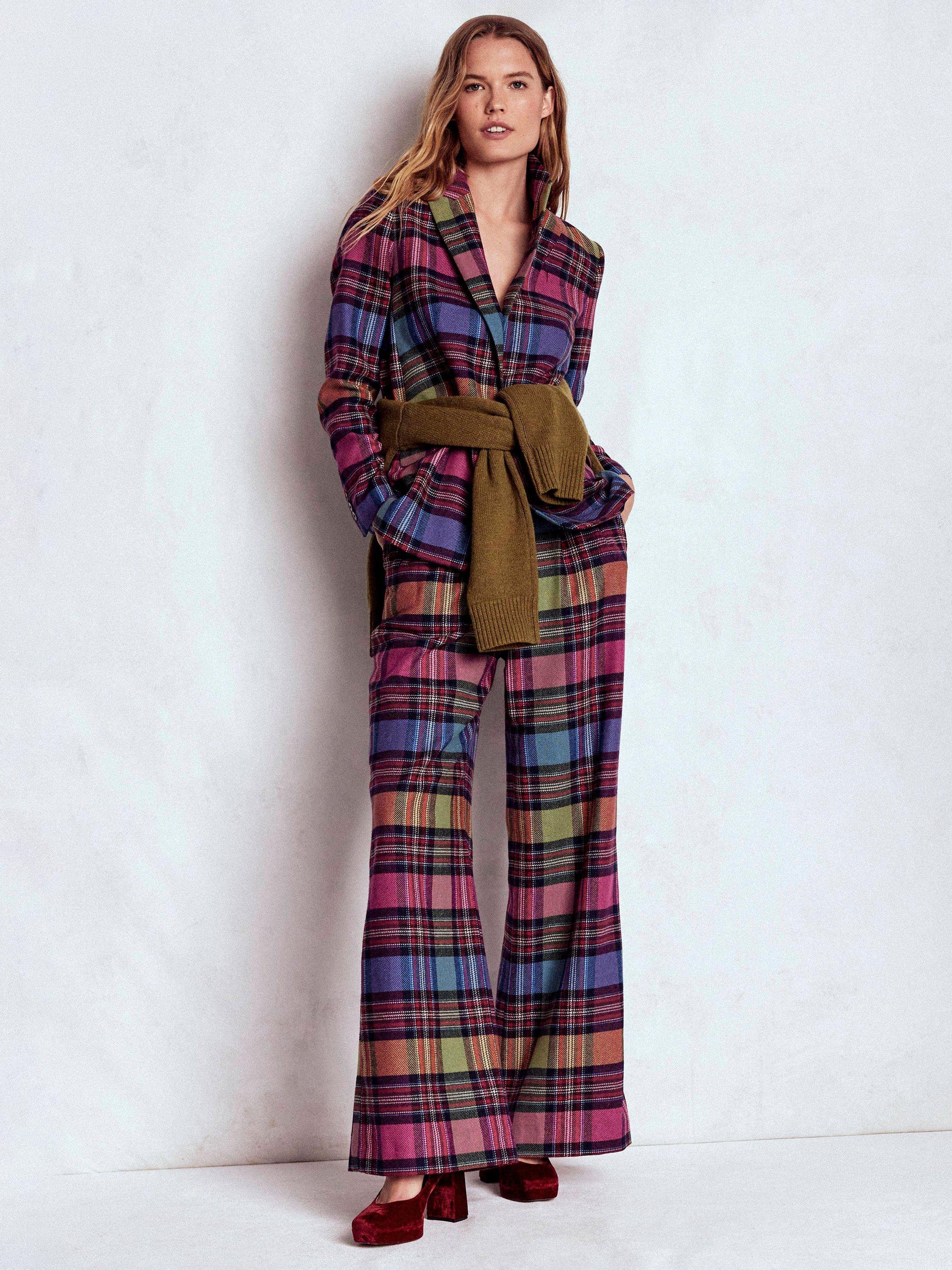 Product image 6 of 7, which shows Boden Woodbridge Wool Blend Check Blazer, Multi, 8