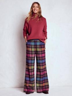 Boden Kensington Wool Blend Straight Trousers, Multi