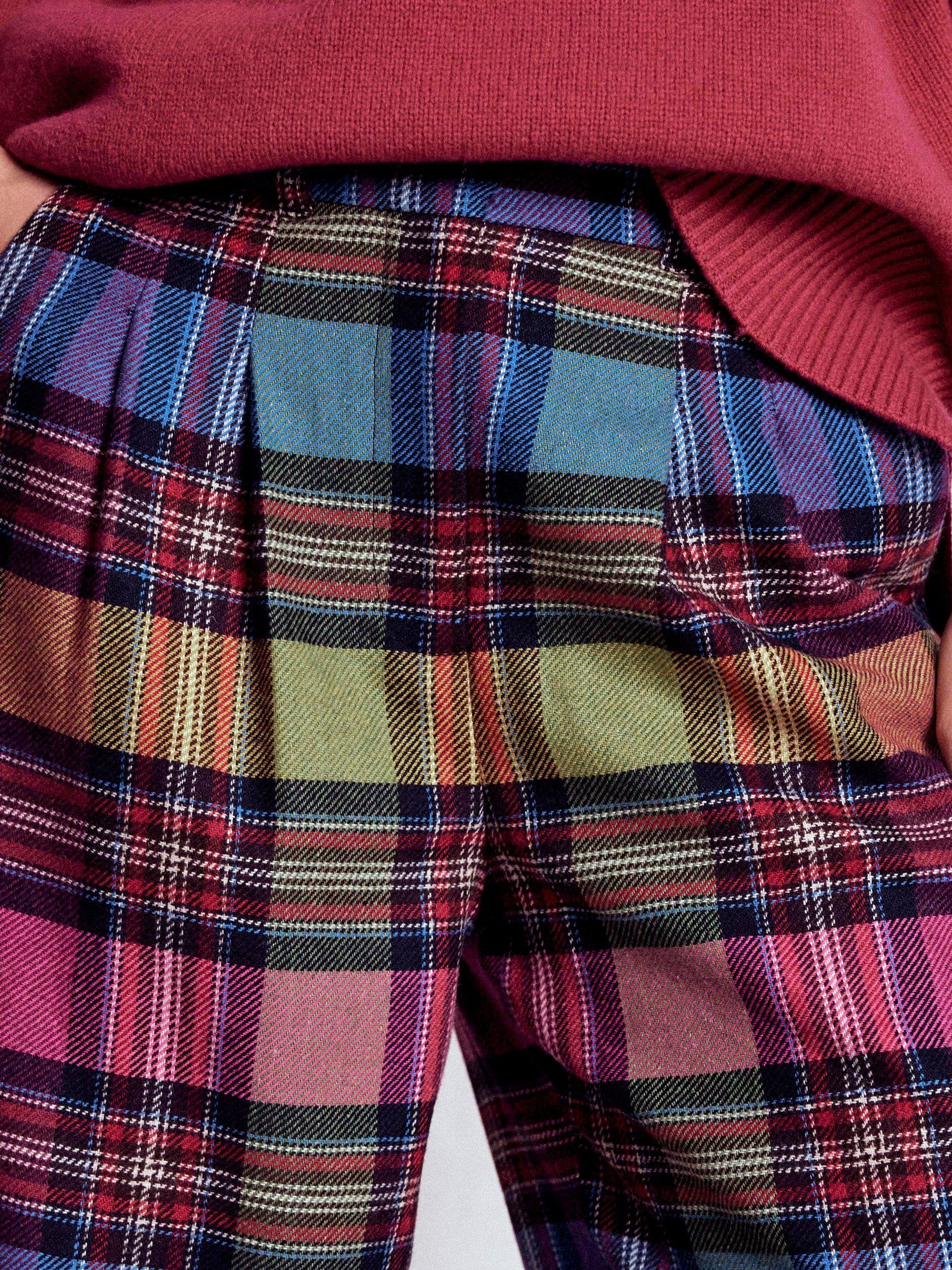 Product image 2 of 5, which shows Boden Kensington Wool Blend Straight Trousers, Multi, 10