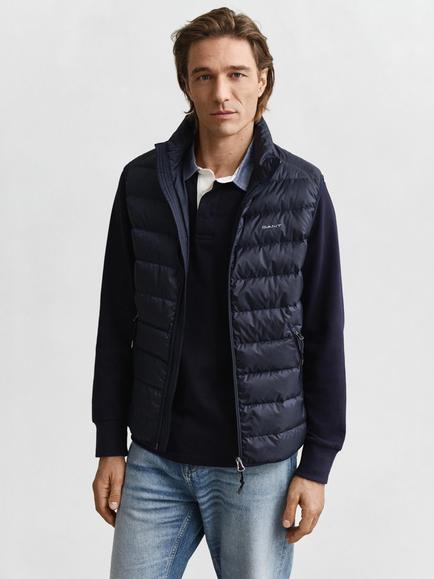 GANT Lightweight Padded Gilet, Evening Blue, Evening Blue