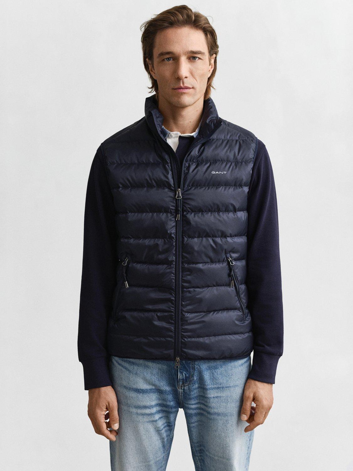 Product image 3 of 7, which shows GANT Lightweight Padded Gilet, Evening Blue, S