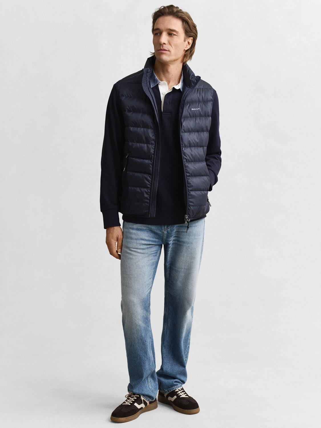 Product image 4 of 7, which shows GANT Lightweight Padded Gilet, Evening Blue, S