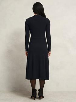 Hobbs Marta Knit High Back Midi Jumper Dress - view 2, Black