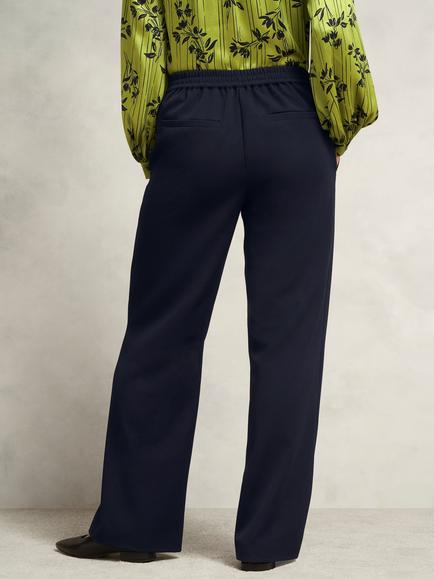 Hobbs Marina Tailored Mid Rise Trousers - view 2, Navy