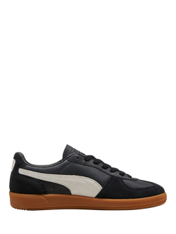 PUMA Palermo Classic Leather Trainers, Puma Black-gray-gum, Puma Black-gray-gum