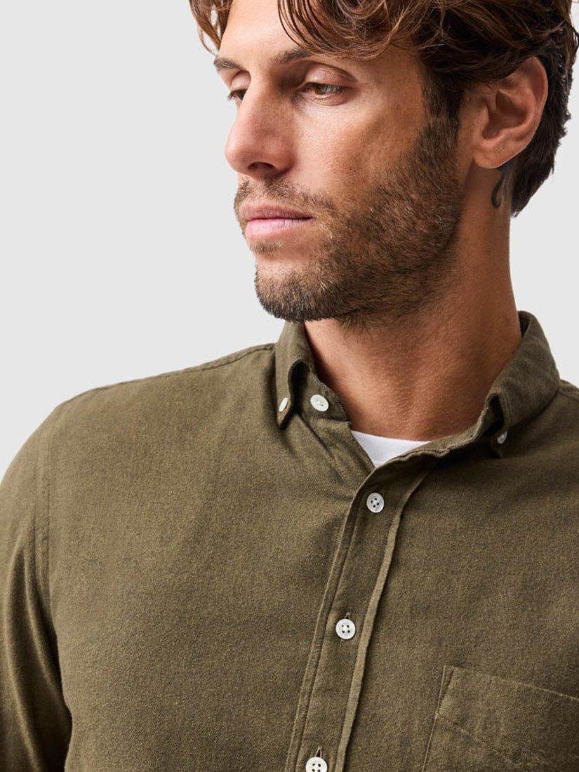 Product image 7 of 7, which shows Rodd & Gunn Barrhill Brushed Cotton Slim Fit Long Sleeves Shirt, Khaki, XL
