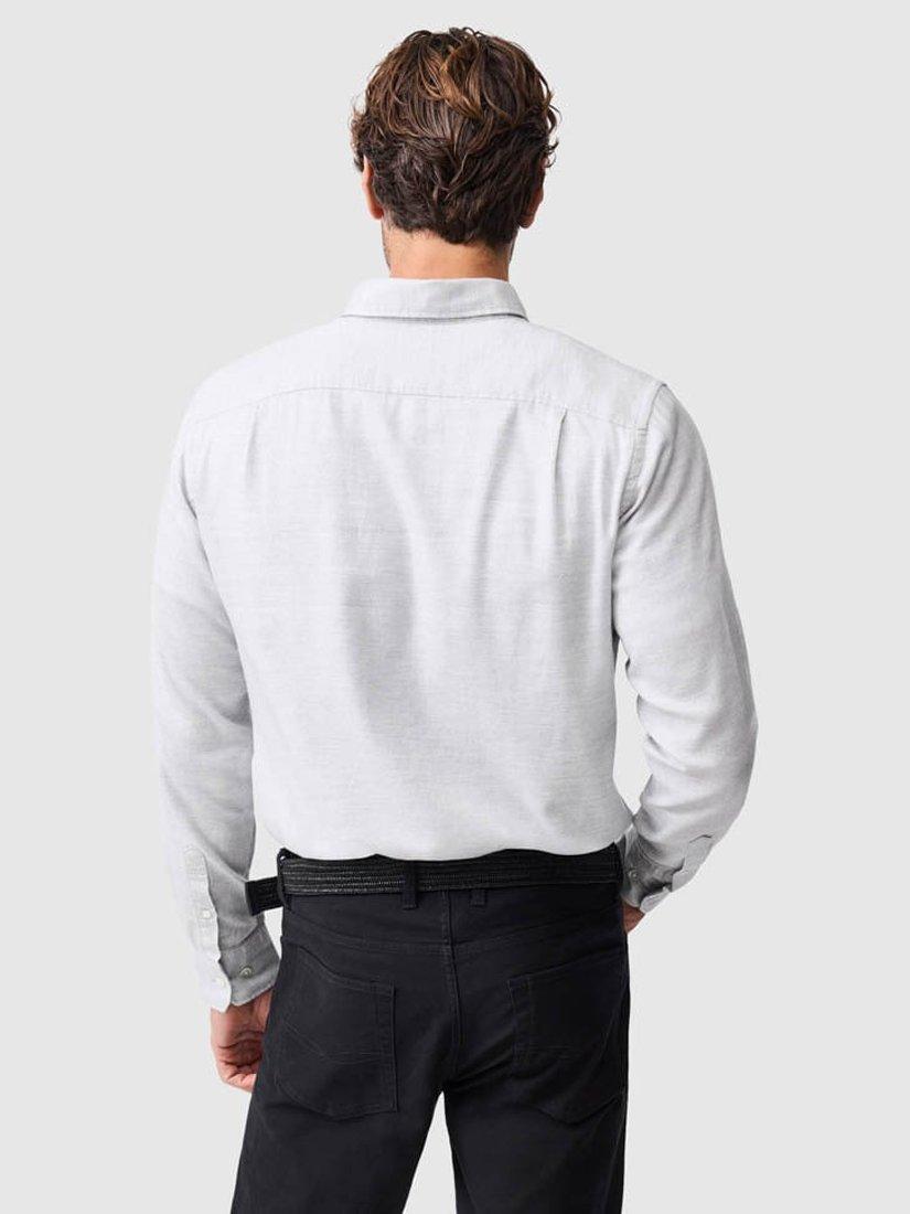 Product image 3 of 6, which shows Rodd & Gunn Barrhill Brushed Cotton Slim Fit Long Sleeves Shirt, Silver, L