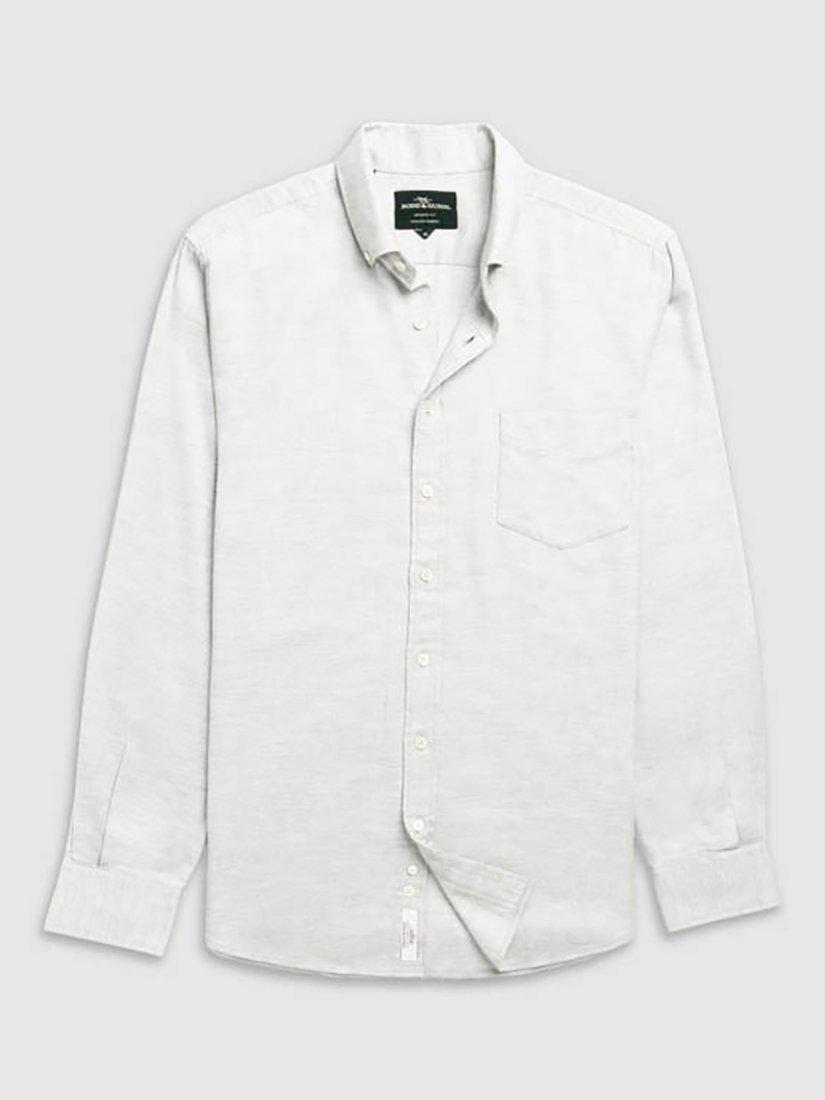 Product image 4 of 6, which shows Rodd & Gunn Barrhill Brushed Cotton Slim Fit Long Sleeves Shirt, Silver, L