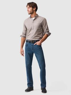 Rodd & Gunn Barrhill Brushed Cotton Slim Fit Long Sleeves Shirt - view 2, Taupe