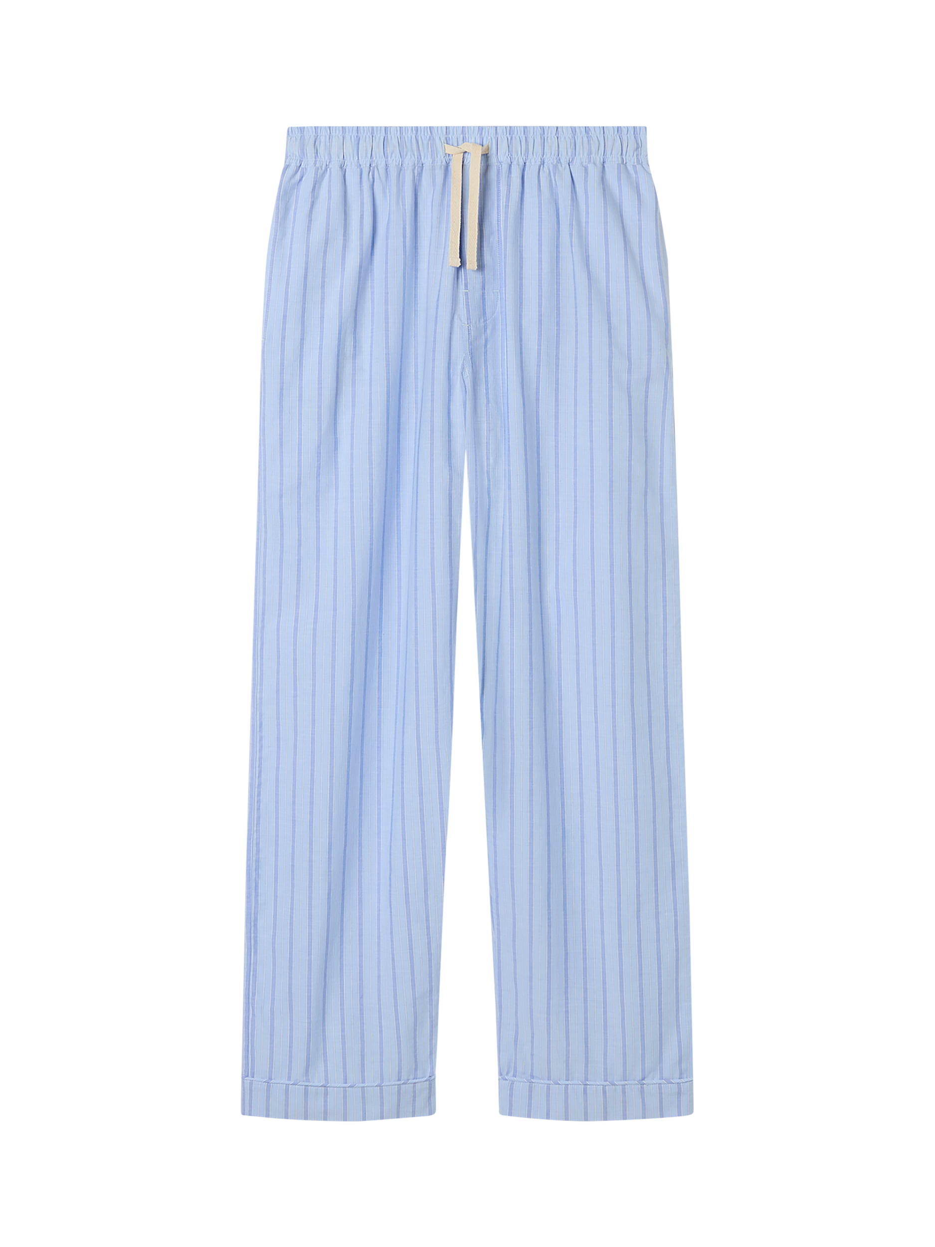 Product image 1 of 2, which shows Piglet in Bed Stripe Pyjama Bottoms, Pale Blue, XS