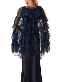 James Lakeland Organza Shawl - view 2, Navy