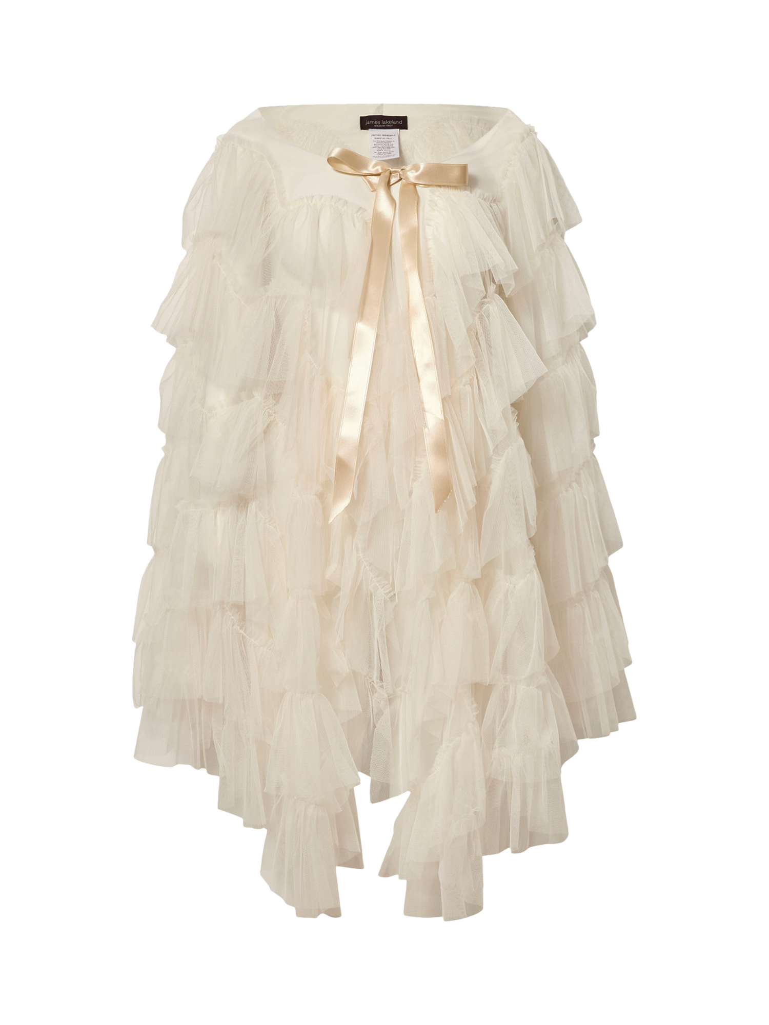 Product image 6 of 6, which shows James Lakeland Organza Shawl, Natural, One Size