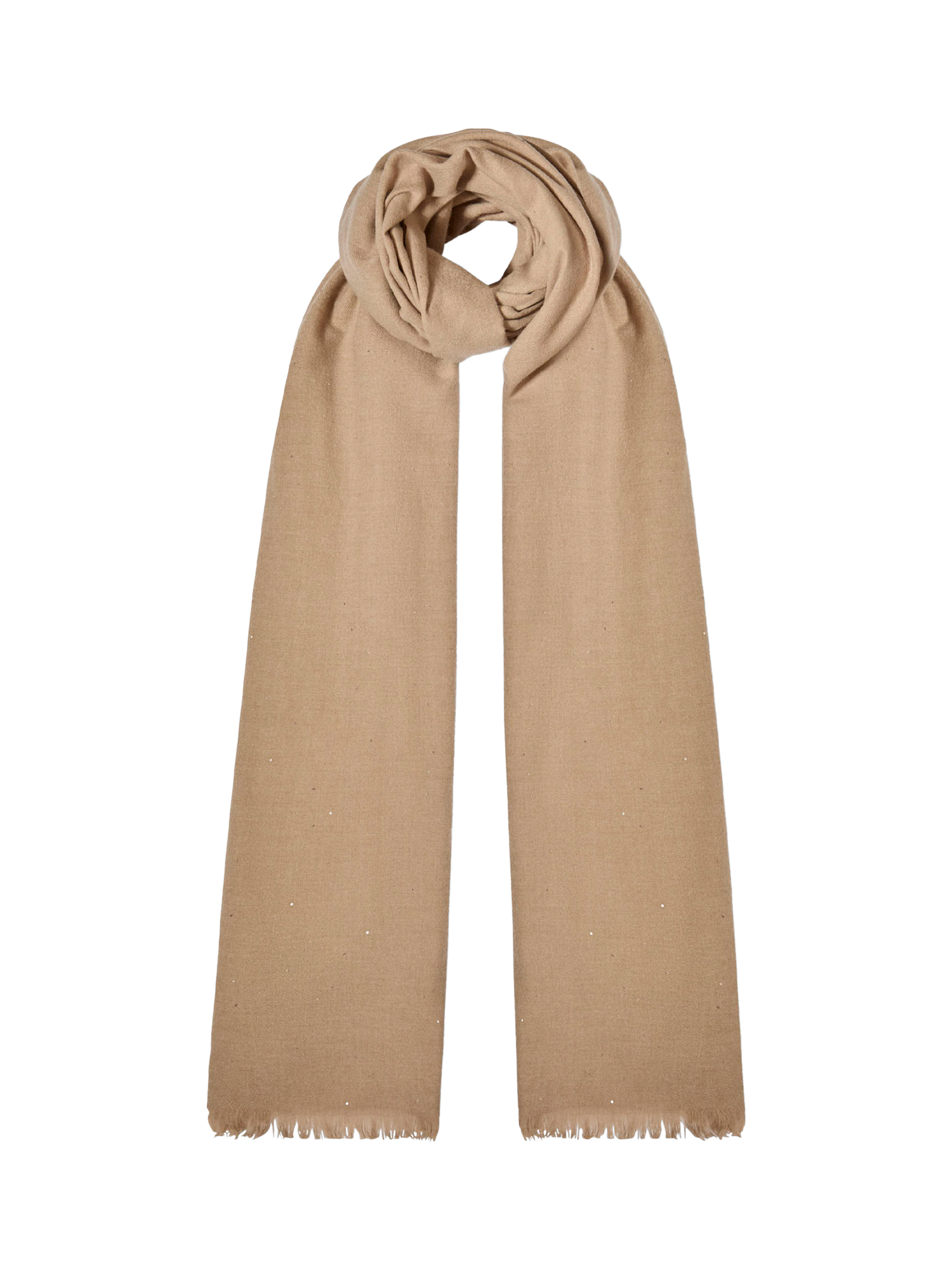 Product image 3 of 11, which shows James Lakeland Sequin Scarf, Beige