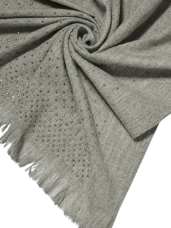 James Lakeland Swarovski Studded Scarf - view 2, Grey