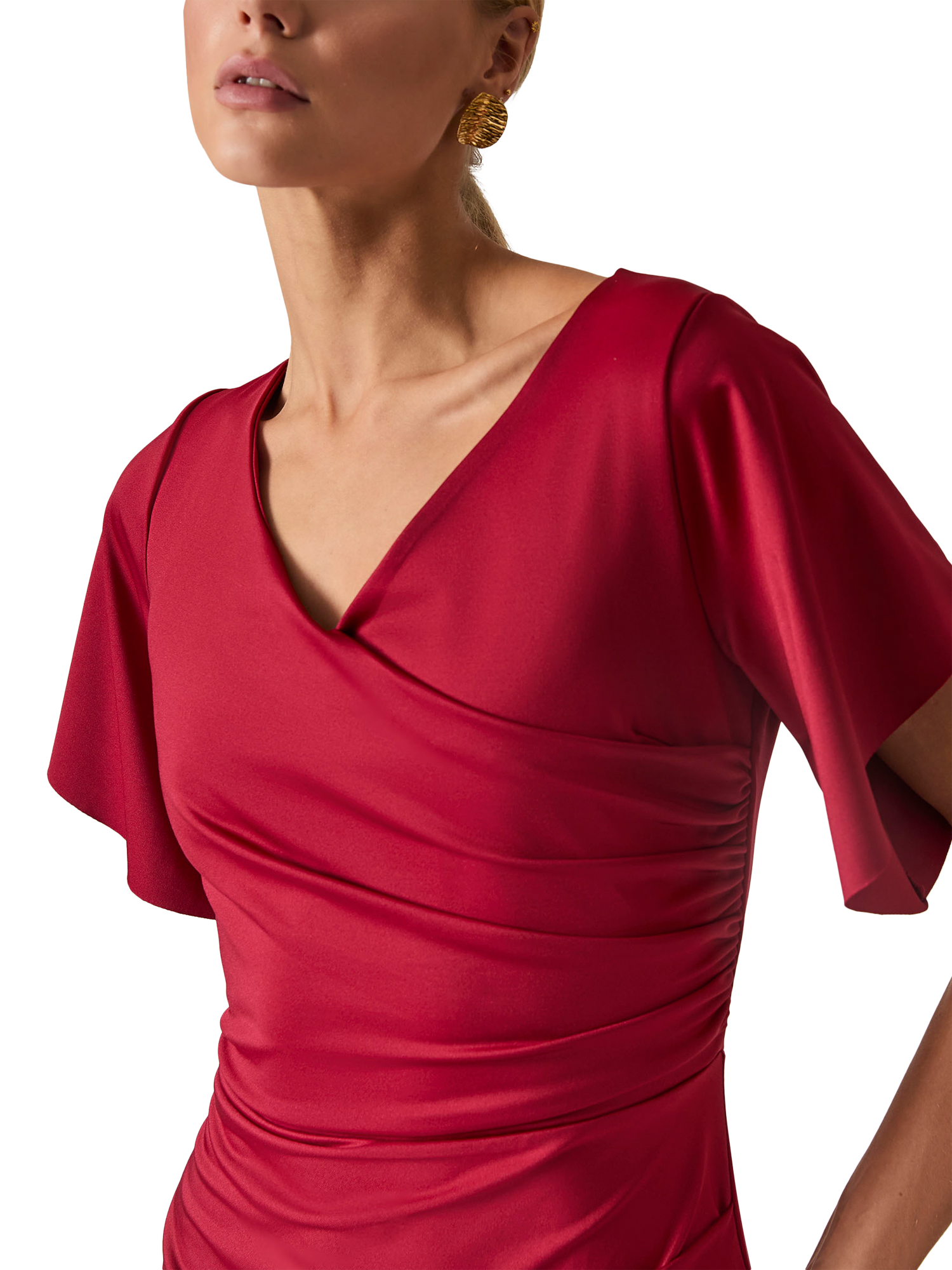 Product image 4 of 7, which shows James Lakeland Gathered Maxi Dress, Red, 8