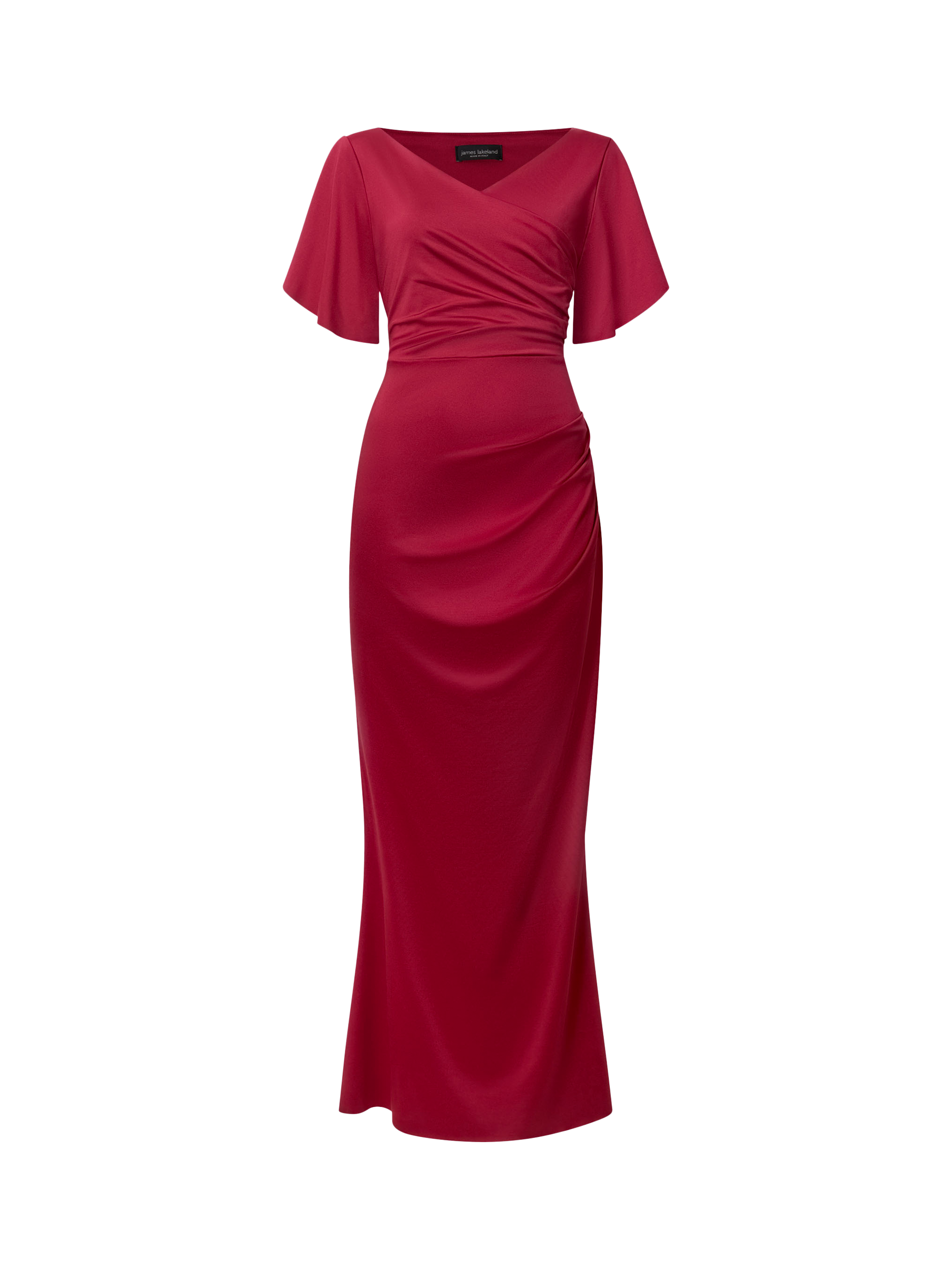 Product image 7 of 7, which shows James Lakeland Gathered Maxi Dress, Red, 8