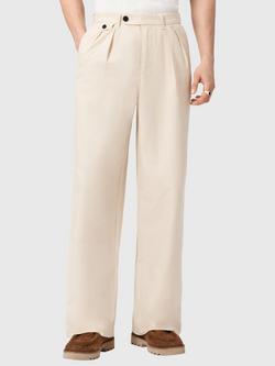AllSaints Conway Cotton Blend Trousers, Sandshell Taupe