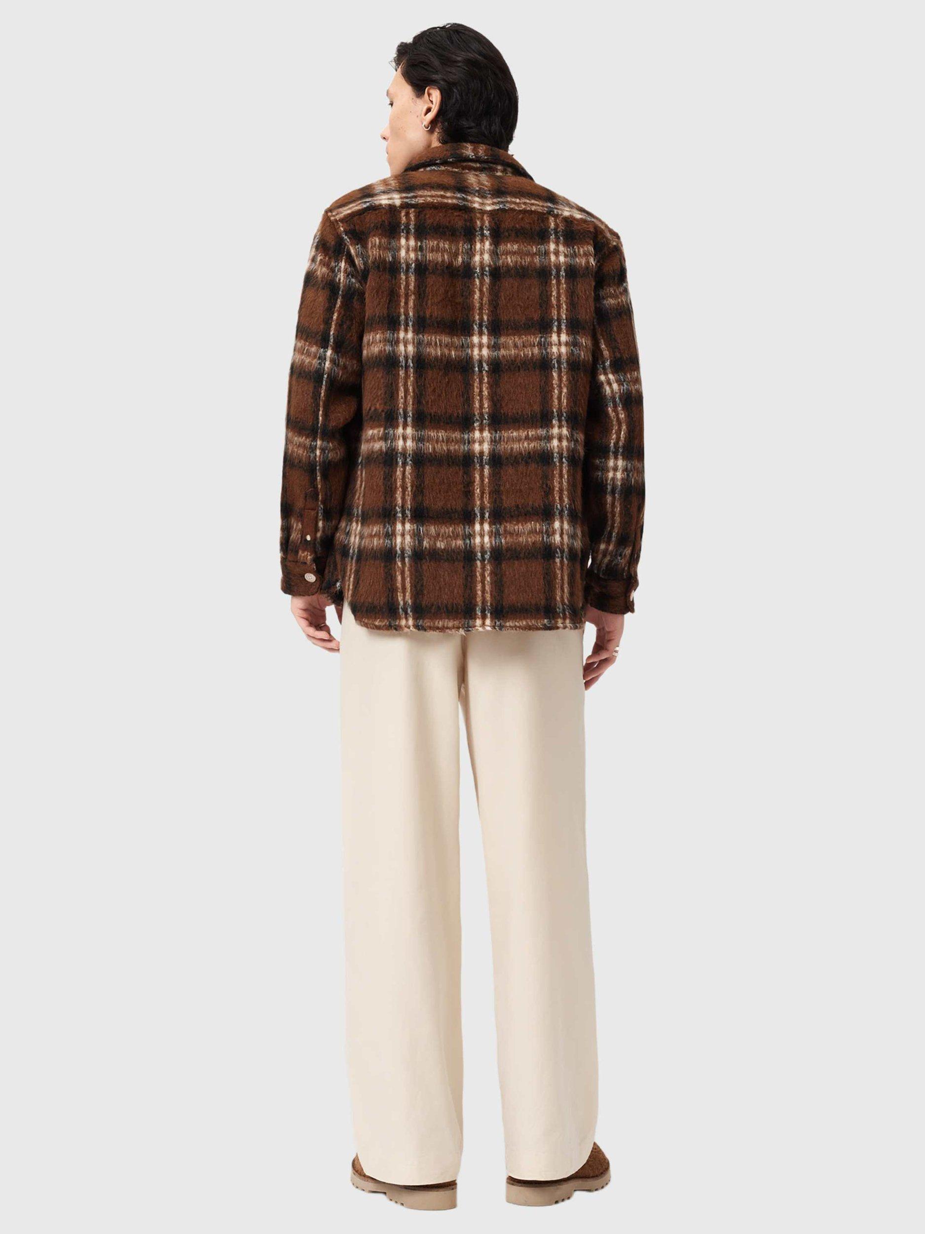 Product image 7 of 7, which shows AllSaints Conway Cotton Blend Trousers, Sandshell Taupe, 28R