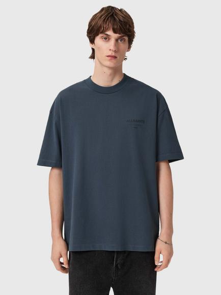 AllSaints Underground T-Shirt, Moonstone Blue