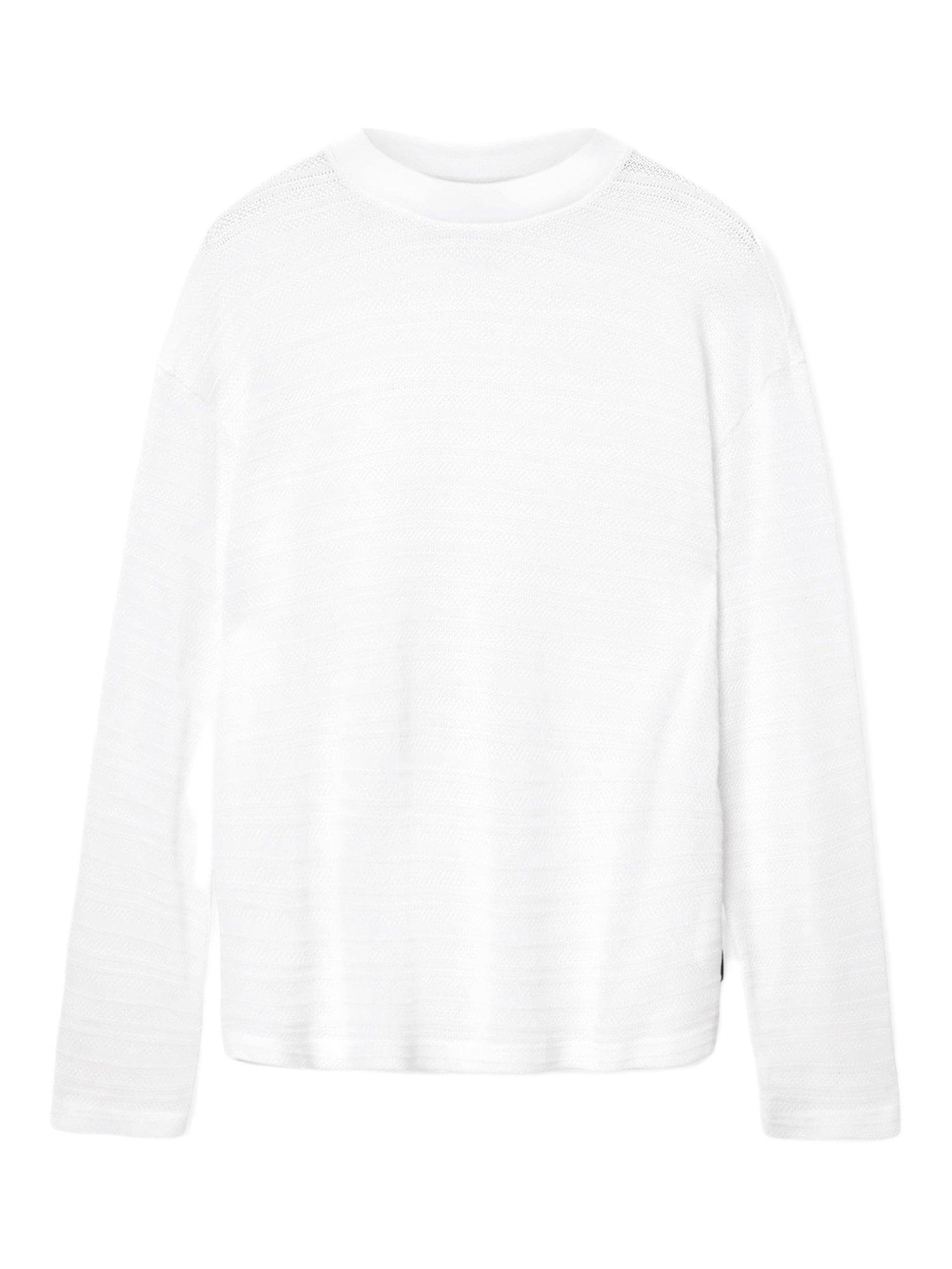 Product image 4 of 7, which shows AllSaints Cove Cotton Jersey Top, Ashen White, L
