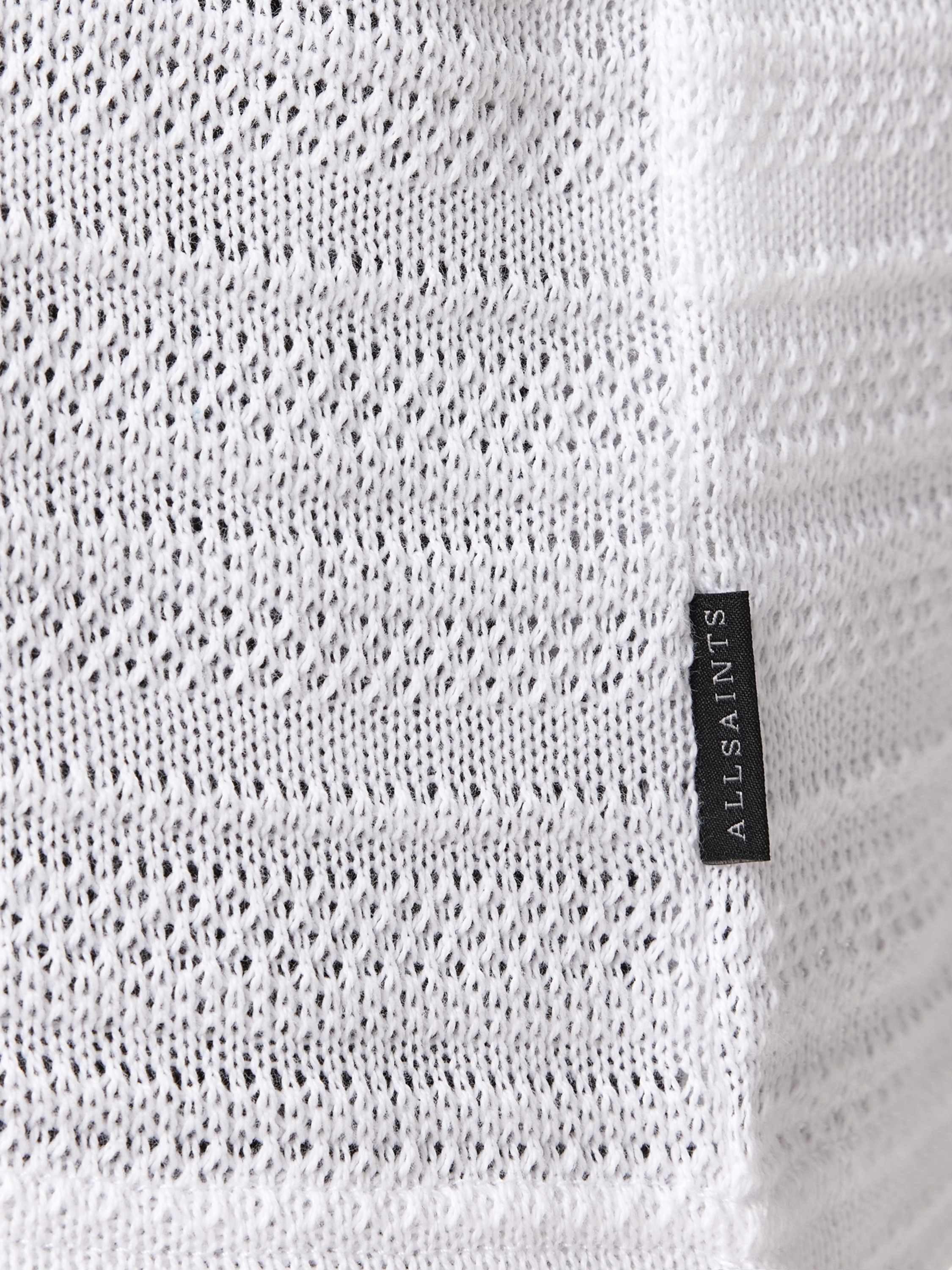 Product image 6 of 7, which shows AllSaints Cove Cotton Jersey Top, Ashen White, L