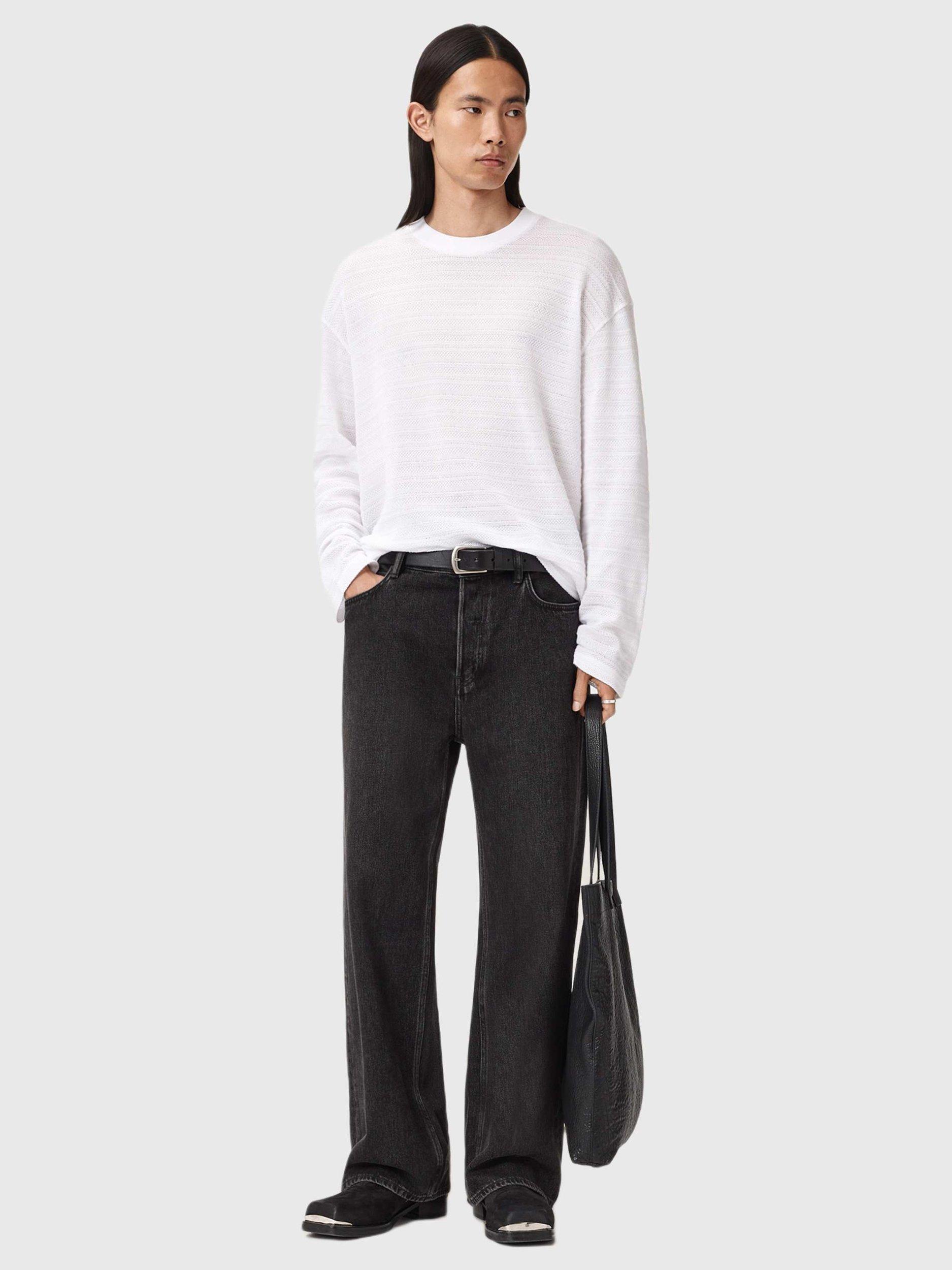 Product image 7 of 7, which shows AllSaints Cove Cotton Jersey Top, Ashen White, L