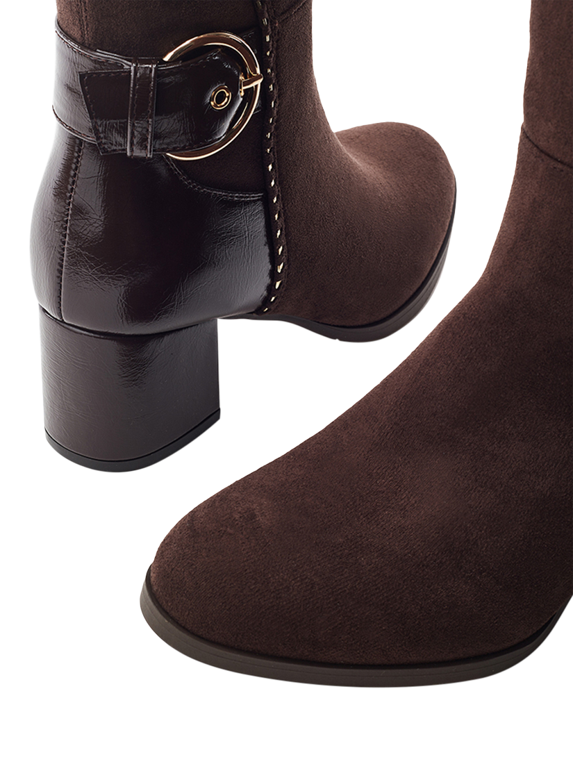 Product image 3 of 4, which shows Moda in Pelle Sameena Knee High Boots, Dark Brown, 3