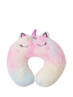 Angels by Accessorize Kids' Unicorn Travel Pillow, Brights Multi, Brights Multi