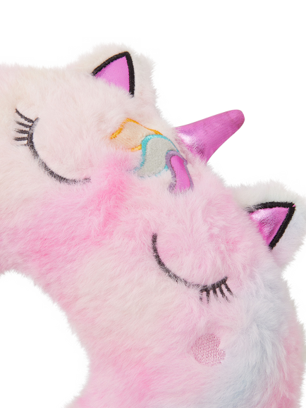 Angels by Accessorize Kids' Unicorn Travel Pillow, Brights Multi - view 2, Brights Multi