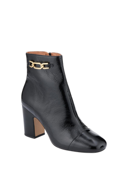 Jones Bootmaker Kamari Patent Leather Ankle Boots, Black - view 2, Black