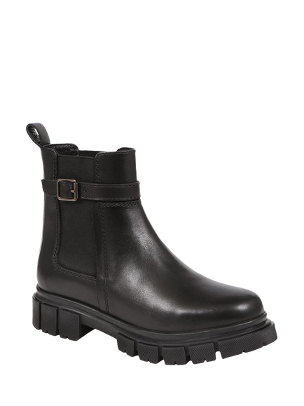 Jones Bootmaker Maelee Leather Ankle Boots, Black - view 2, Black