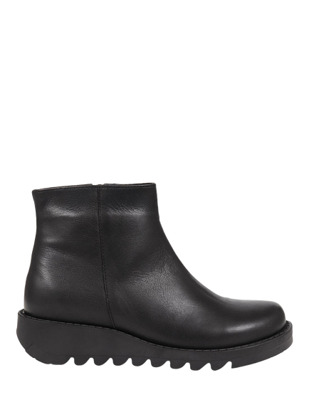 Jones Bootmaker Mariane Leather Wedge Ankle Boots, Black