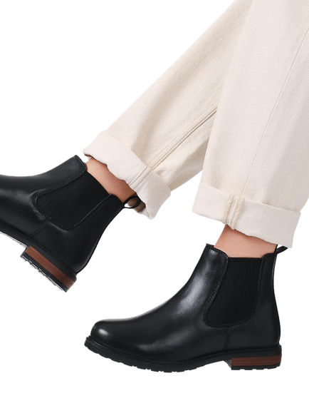 Jones Bootmaker Mayah Leather Chelsea Boots - view 2, Black