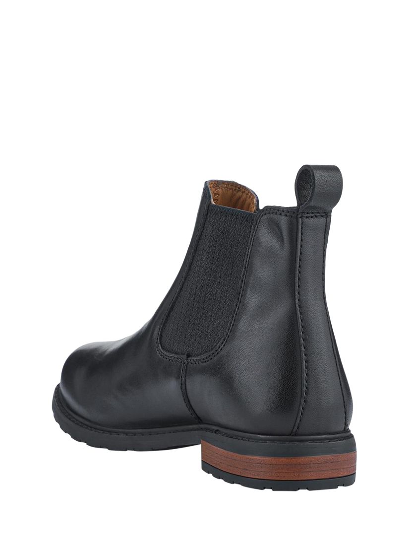 Product image 3 of 5, which shows Jones Bootmaker Mayah Leather Chelsea Boots, Black, 3