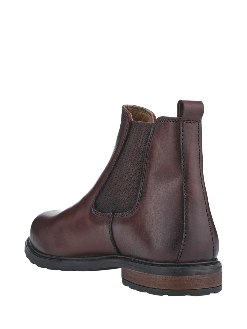 Product image 3 of 5, which shows Jones Bootmaker Mayah Leather Chelsea Boots, Burgundy, 3