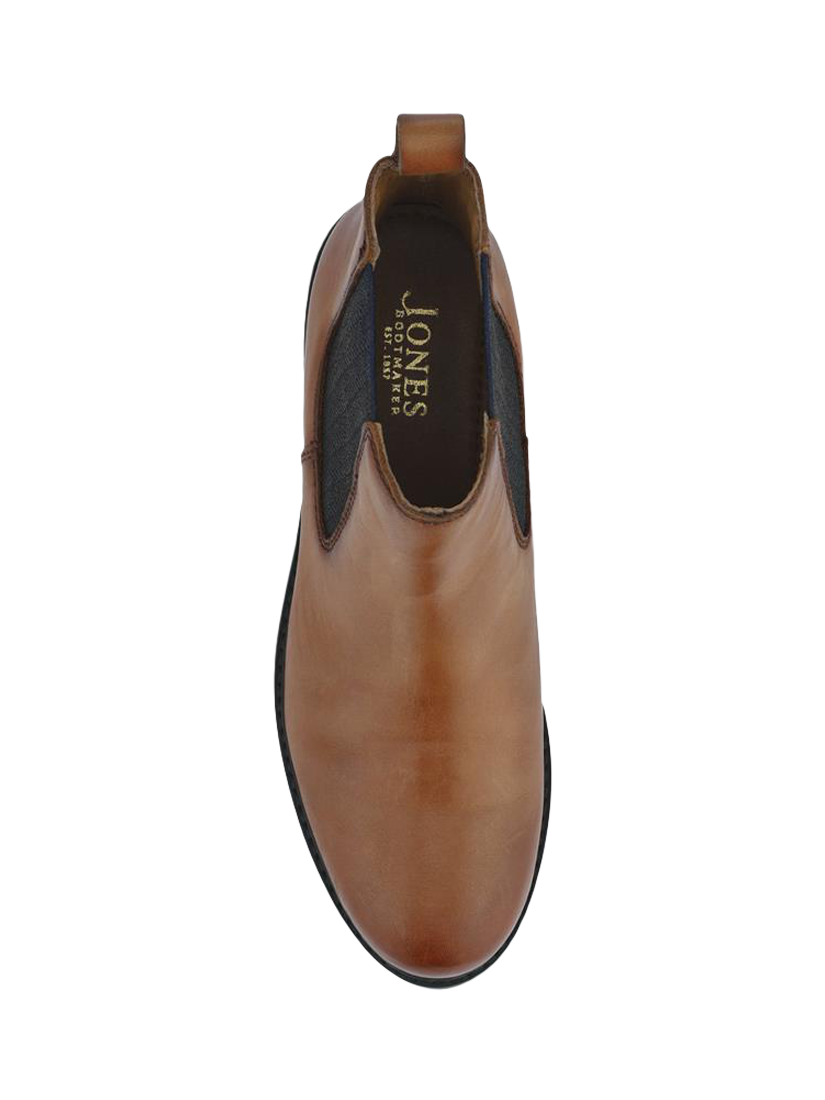 Product image 4 of 5, which shows Jones Bootmaker Mayah Leather Chelsea Boots, Tan, 3