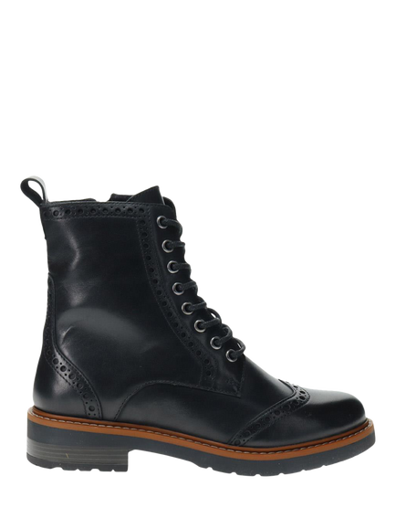 Jones Bootmaker Noho Leather Brogue Boots, Tan, Black